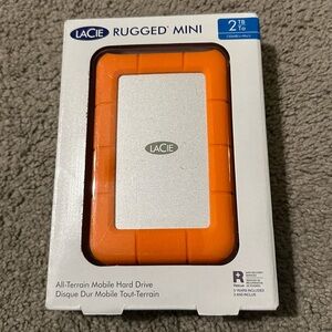 LaCie Rugged Mini 2TB External Hard Drive - NEW